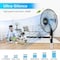 Ipower HealSmart Pedestal Stand Fan, 16 Inch, Black HIFANXSTAND16X2 - alternate 5